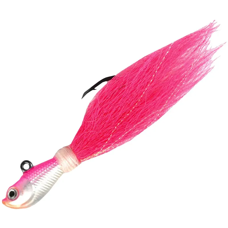 Merkproduct Eagle Claw Trokar Big Nasty Bucktail Jig Zoutwatervislokmiddel - Roze