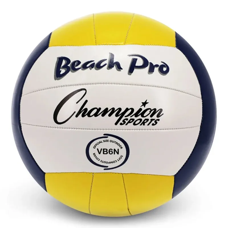Meest Verkocht Champion Sports Synthetische leren Beach Pro Volleybal - Blauw/Geel/Wit
