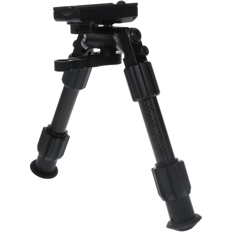 Hete Deal Truglo Tac Pod Carbon Pro Bipod met Sling Stud Mount Adapter - Verstelbaar 9"-13"