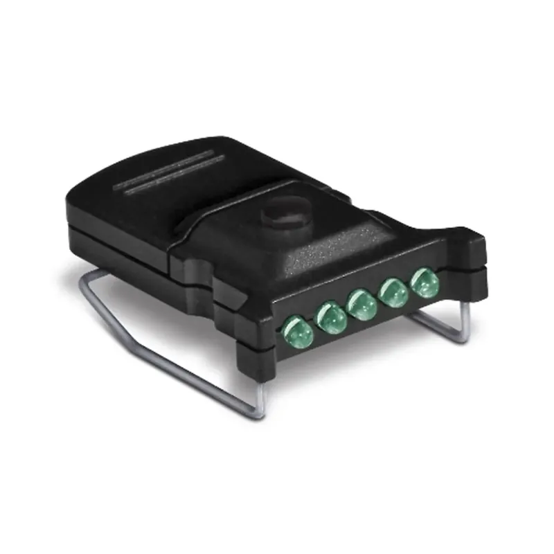 Cyclops Micro Hat Clip 10 Lumen Licht met 5 LED Groene Lampen Merkproduct