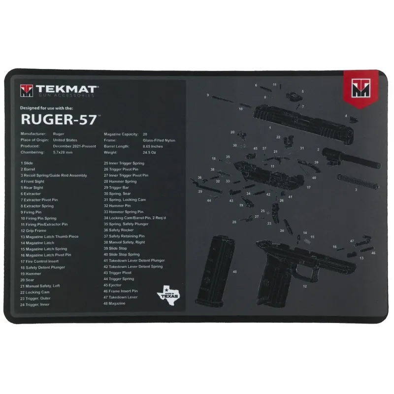 Populair TekMat originele geweerreinigingsmat - 17" X 11" - Ruger 57