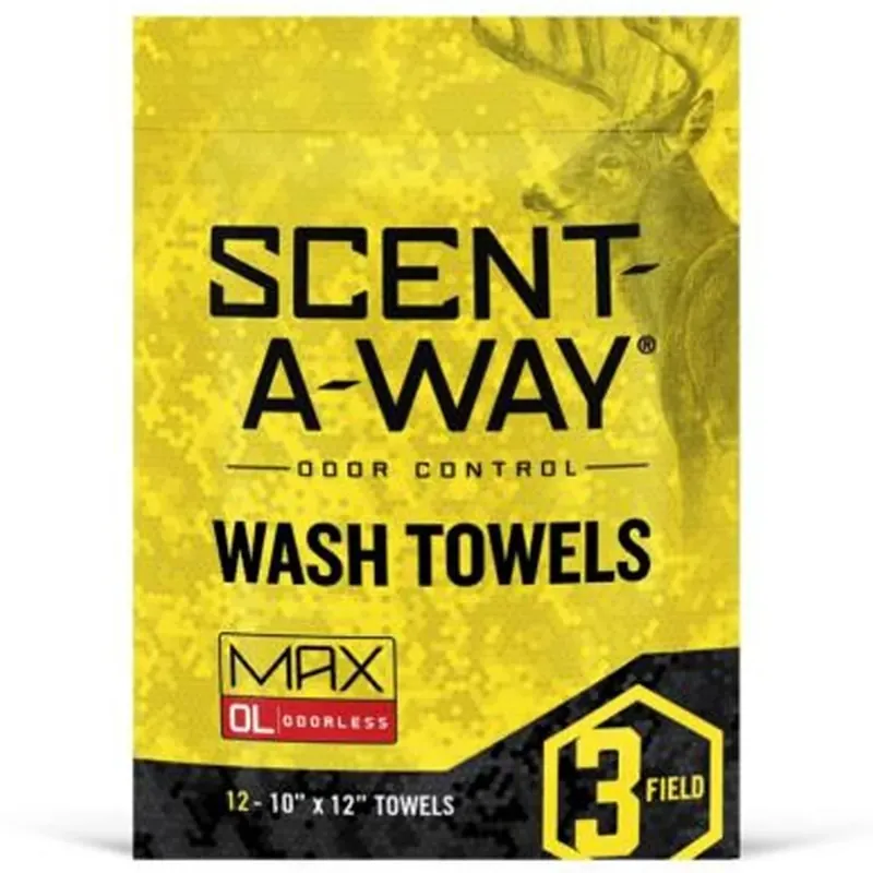 Hunters Specialties - Scent-A-Way Max Antitranspirant Washandjes - 12 stuks Laatste Versie