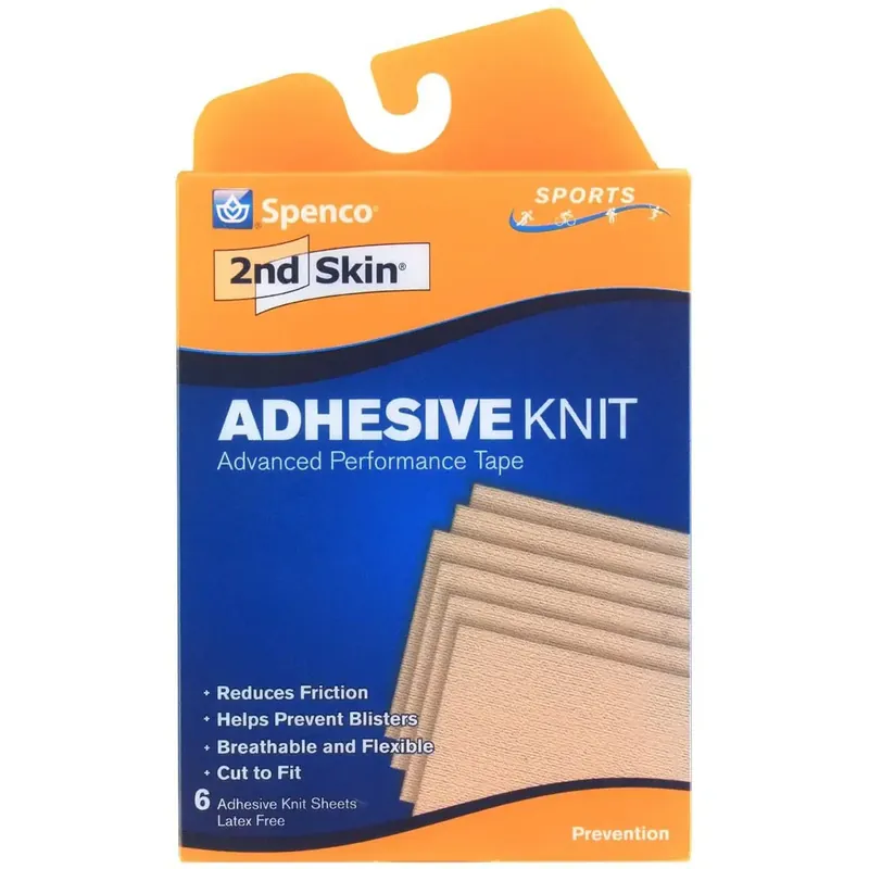 Spenco 2nd Skin 3" x 5" geavanceerde zelfklevende gebreide tape Gereduceerde Prijs