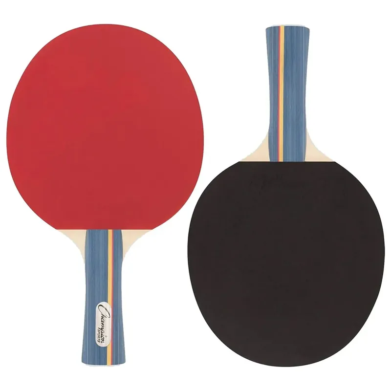 Beperkte Voorraad Champion Sports Pro 14 7-laags Pips In Rubber Face tafeltennisbatje - Rood/Zwart