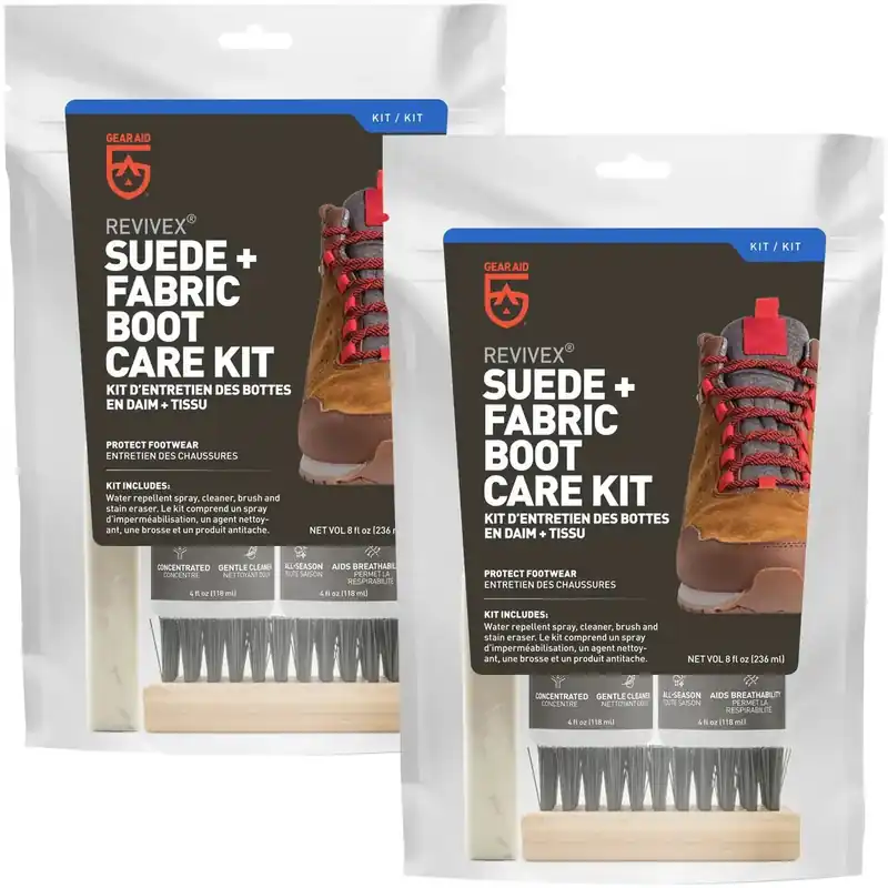 Gear Aid Revivex Suède en stoffen laarzenverzorgingsset - 2-pack Meest Verkocht