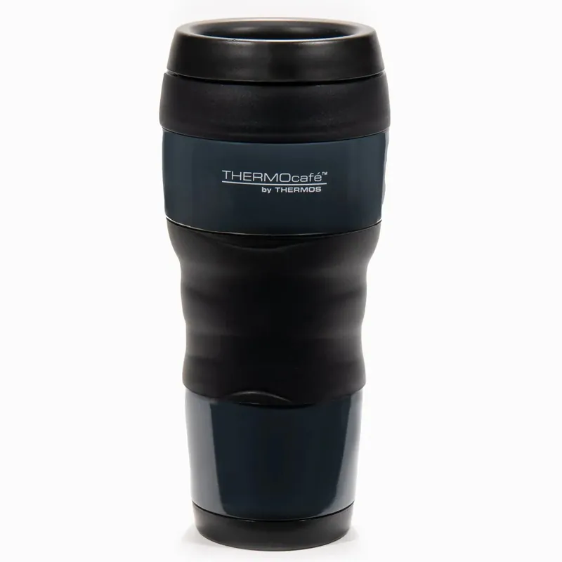 Finale Uitverkoop Thermos 16 oz. ThermoCafe roestvrijstalen reisbeker met handgreep - houtskool
