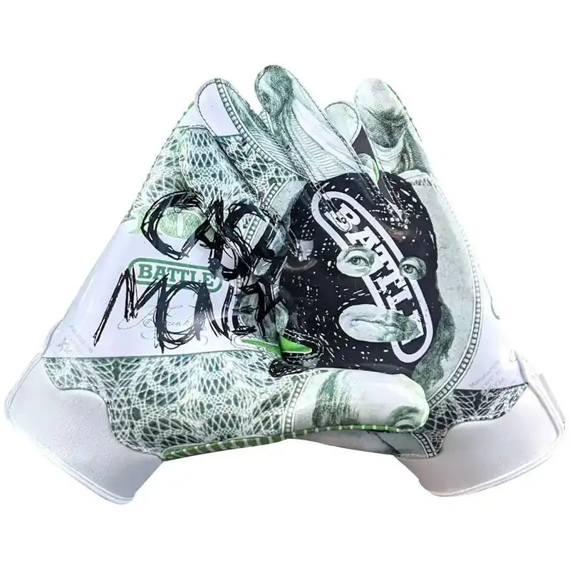 Battle Sports Cash Money Doom 1.0 voetbalontvangerhandschoenen voor volwassenen S Beperkte Voorraad