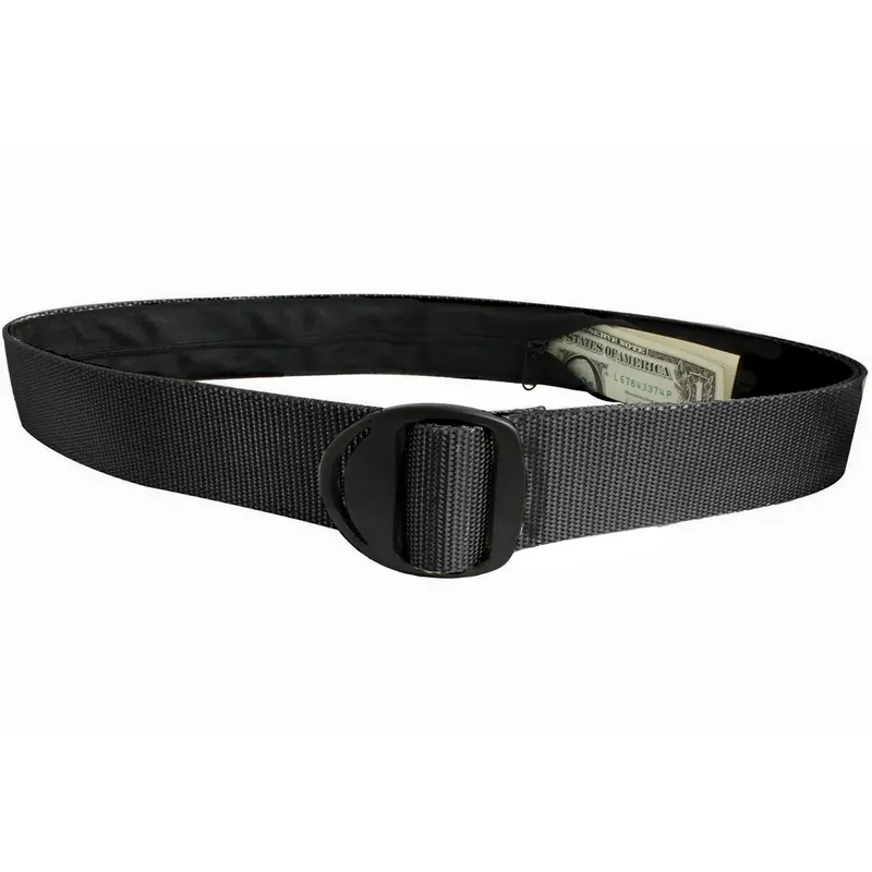 Bison Designs Crescent Black Buckle Geldriem - Grafiet M Weekendaanbieding