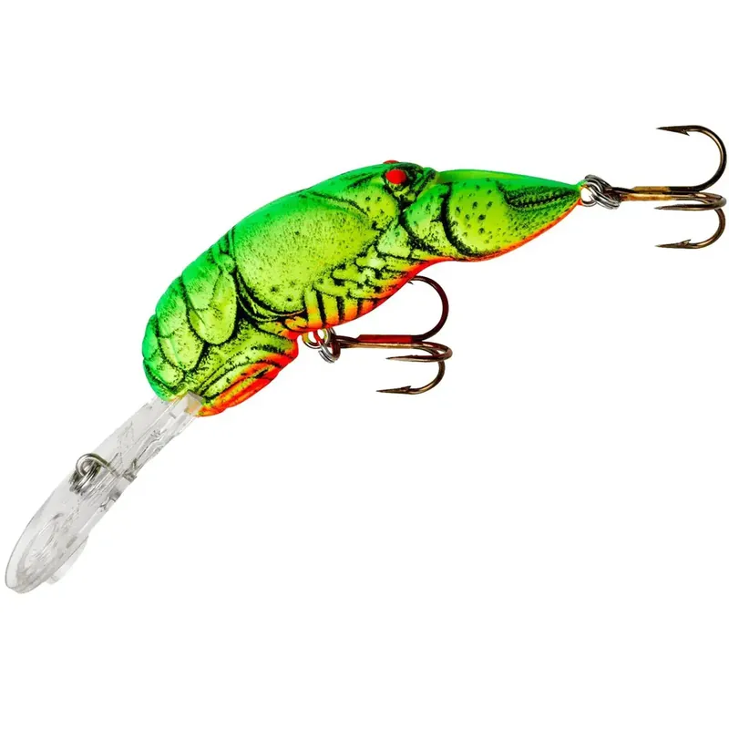 Rebel Deep Teeny Wee Crawfish 1/9 oz Vislokmiddel - Chartreuse/Groene Rug Hoge Kwaliteit