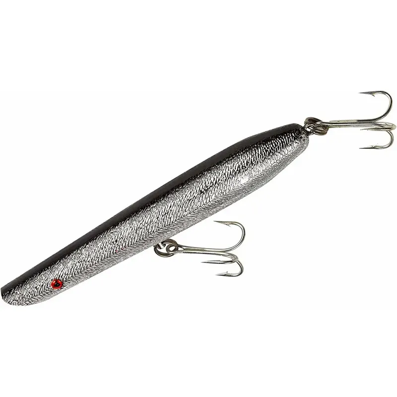Cotton Cordell 6" Pencil Popper 1 oz vislokmiddel - Chroom/zwarte achterkant Favoriet