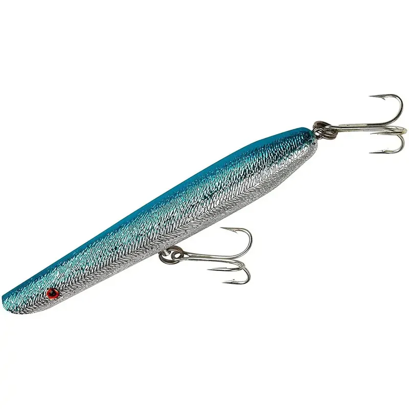 Meest Verkocht Cotton Cordell 7" Pencil Popper 2 oz vislokmiddel - Chroom/blauwe achterkant