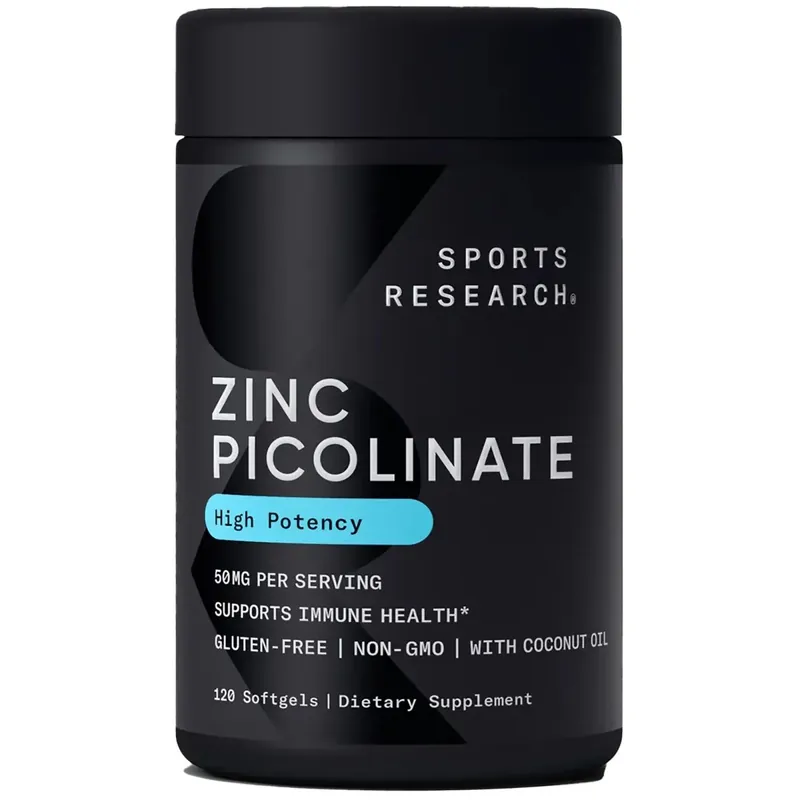Shop Nu Sports Research Zinkpicolinaat met Kokosolie, Hoge Kracht 120 softgels