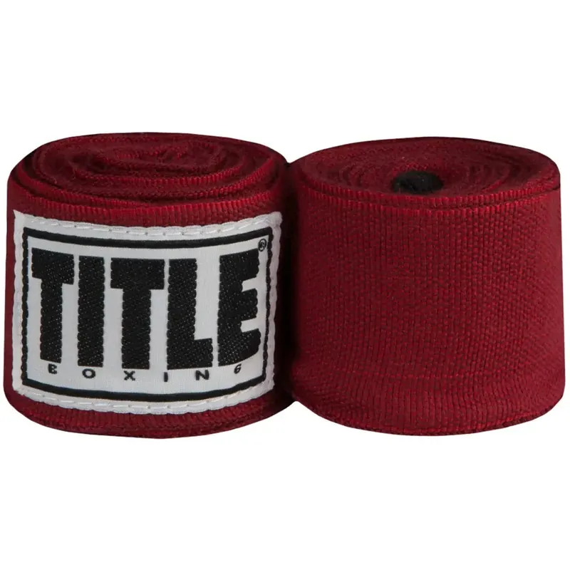 Title Boxing 180" Semi-elastische Mexicaanse handwraps - Kastanjebruin Koop Vandaag