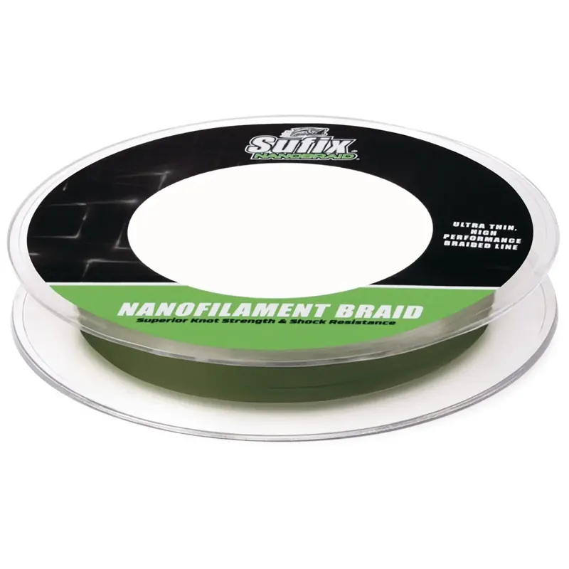 Goedkoop Sufix NanoBraid 2 lb Low-Vis 690-002G: NanoBraid 2 lb Low-Vis Groen, één maat