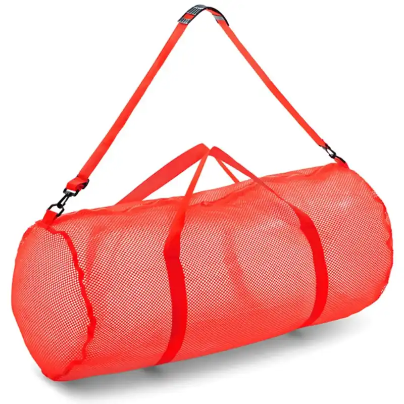 Fabrieksprijs Champion Sports Mesh Duffel Bag Fluorescerende sinaasappel