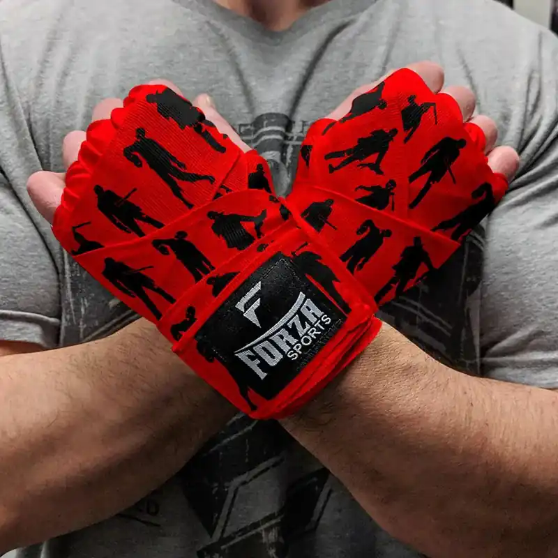Merkproduct Forza Sports 180" Mexicaanse stijl boks- en MMA-bandages Toucan Do It! - Blauwgroen/Groen