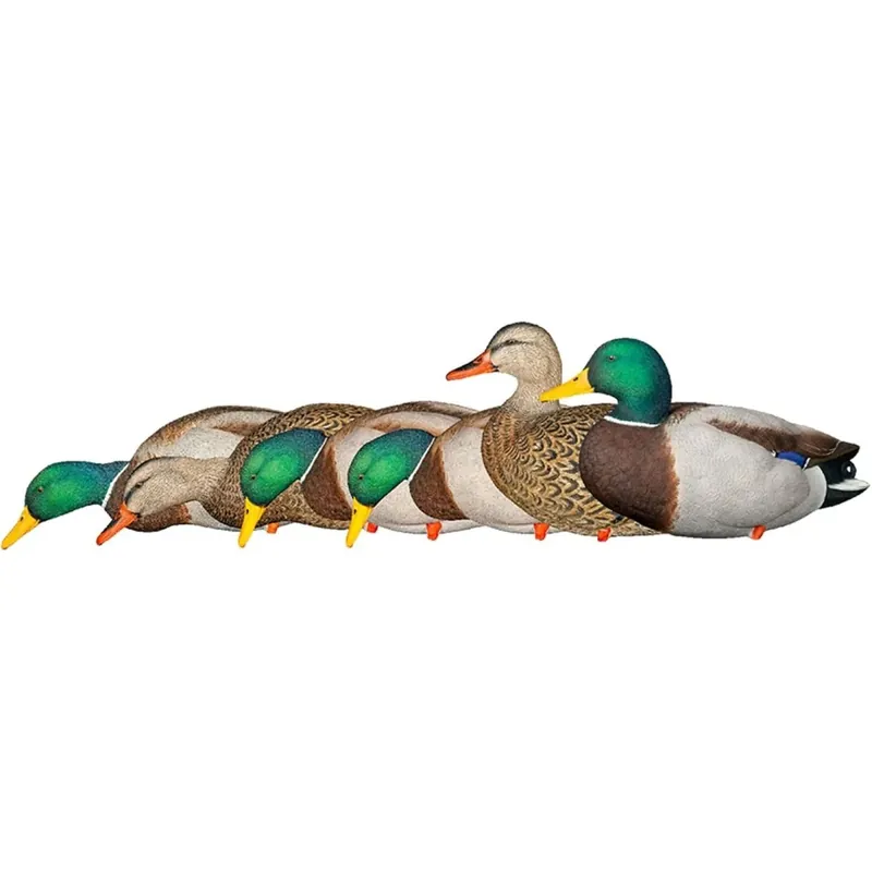 Hoge Kwaliteit Avian X AXP Full Body Mallards Fusion Pakket van 6 lokvogels inclusief sleufzak en veldpalen