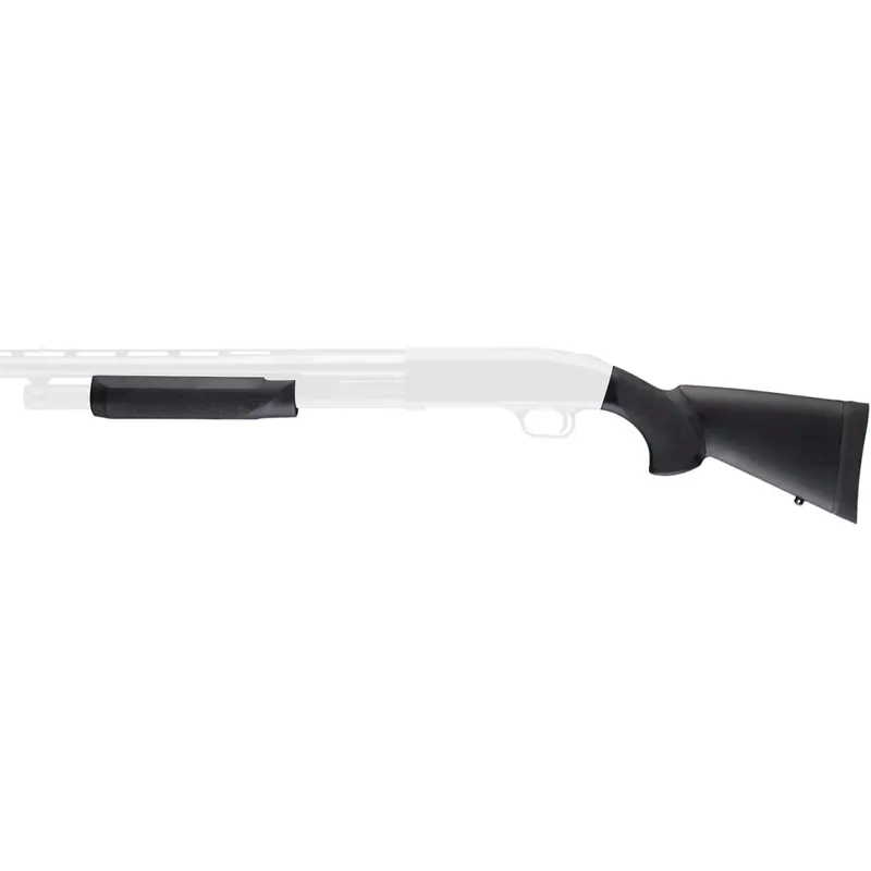 Hogue Mossberg 500 20 Gauge Overmolded Shotgun Kolf Kit met Voorhout - Zwart Must-Have