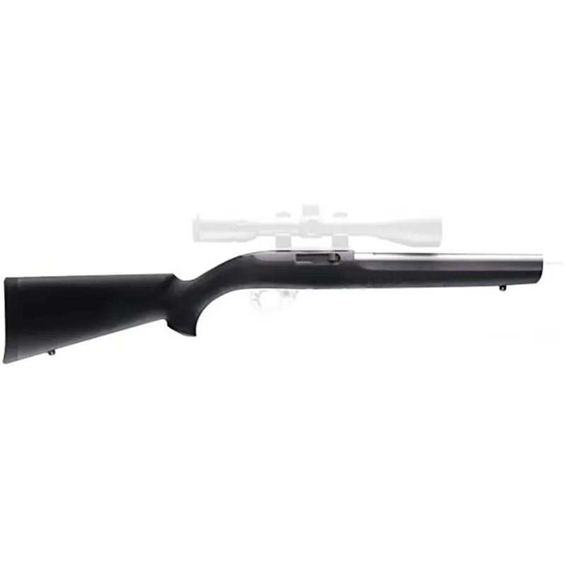 Hoge Kwaliteit Hogue Ruger 10-22 Rubber Overmolded Kolf met Standaard Loopkanaal - Zwart