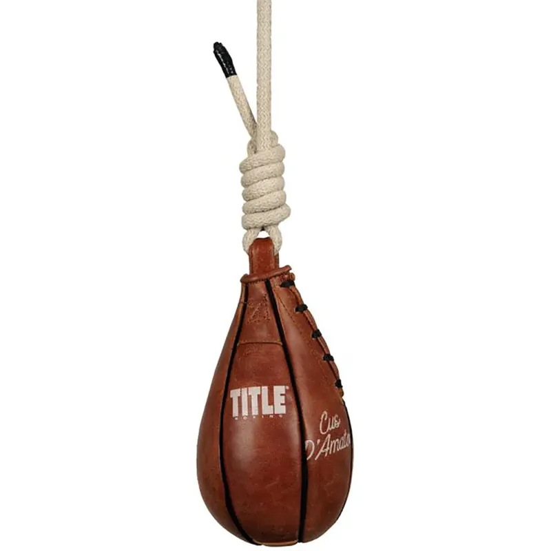 Titel Boxing Cus D'Amato Echt Leren Slipping Bag Korting