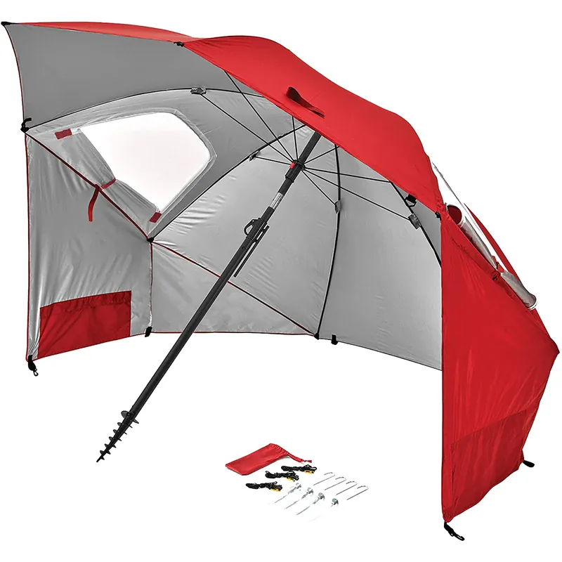 Seizoensaanbieding Sport-Brella 9' Premiere XL Paraplu Schuilplaats Rood