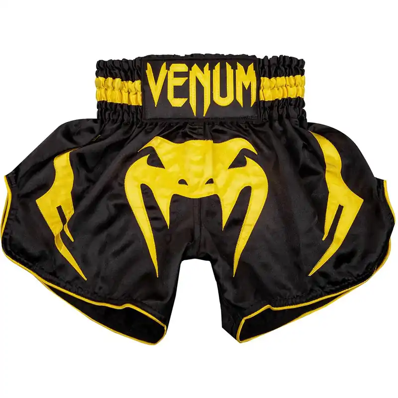 Nieuw Venum Kids Bangkok Inferno Muay Thai Shorts - Zwart/Geel 8