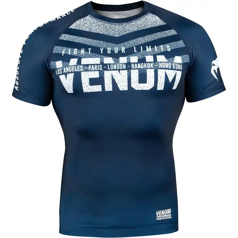 Laatste Versie Venum Signature Compressie Rashguard met korte mouwen L