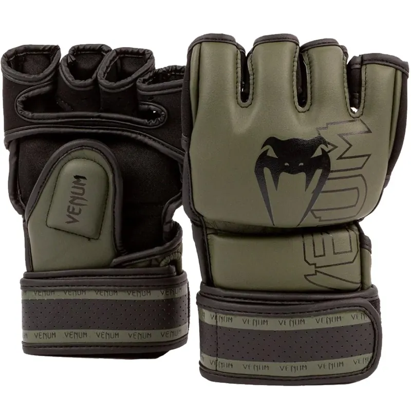 Venum Impact 2.0 klittenband MMA-handschoenen - Khaki/Zwart S Express Levering