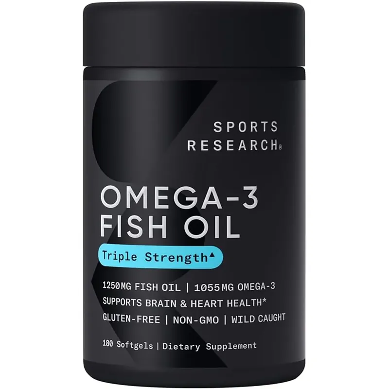 Beperkt Aanbod Sportonderzoek - Omega-3 visolie van wilde Alaska koolvis 180 softgels