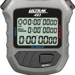 Rechtstreeks Van De Fabrikant Ultrak 493 - 300 Dual Split Memory Stopwatch met drieregelig display
