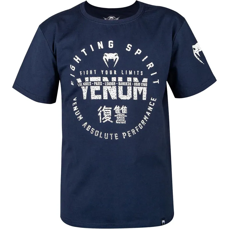 Venum Kids Signature T-shirt met korte mouwen - marineblauw 8 Populair