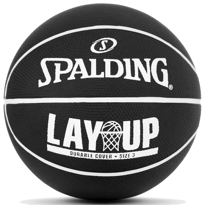 Spalding 22" Lay-Up Mini Rubber Outdoor Basketbal Zwart wit Koop Vandaag