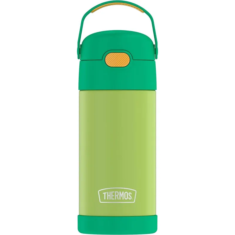 Nu Kopen Thermos 12 oz. Kid's Funtainer Geïsoleerde RVS Fles - Limoen/Oranje