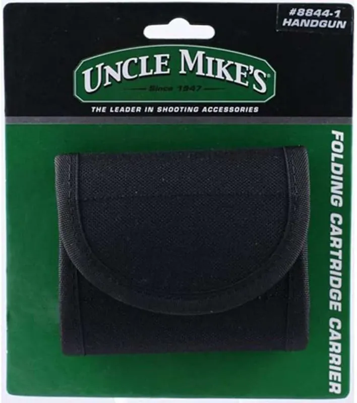 Uncle Mike's Kodra opvouwbare pistoolpatroonhouder - Zwart Voordeelprijs