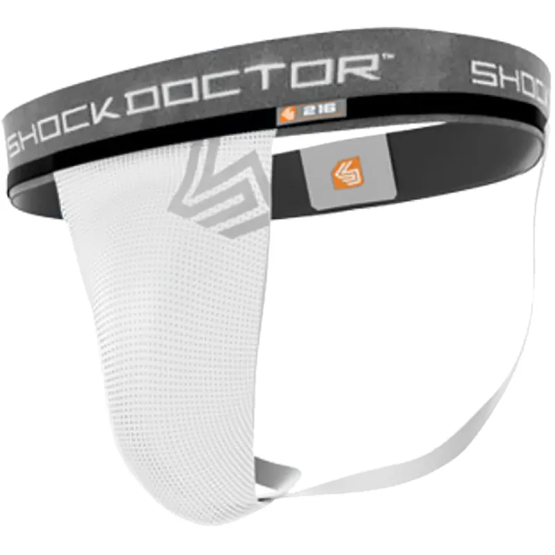 Shock Doctor Core Athletic Supporter zonder bekervak ​​- Wit S Snelle Levering