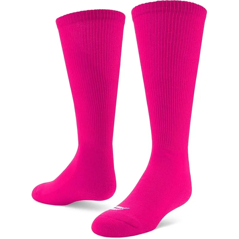 Gratis Retour Sof Sole Football Over-The-Calf Team Athletic Performance Sokken, Roze, Small 13-14Y, 2 paar