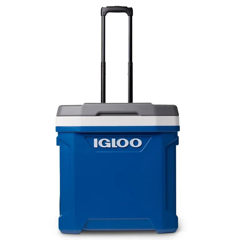 IGLOO Latitude 60 Qt rolkoelbox Blauw Gereduceerde Prijs