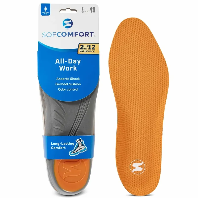 Sof Comfort schuimrubberen inlegzool voor de hele dag, herenmaat 7-13, op maat te knippen Shop Nu