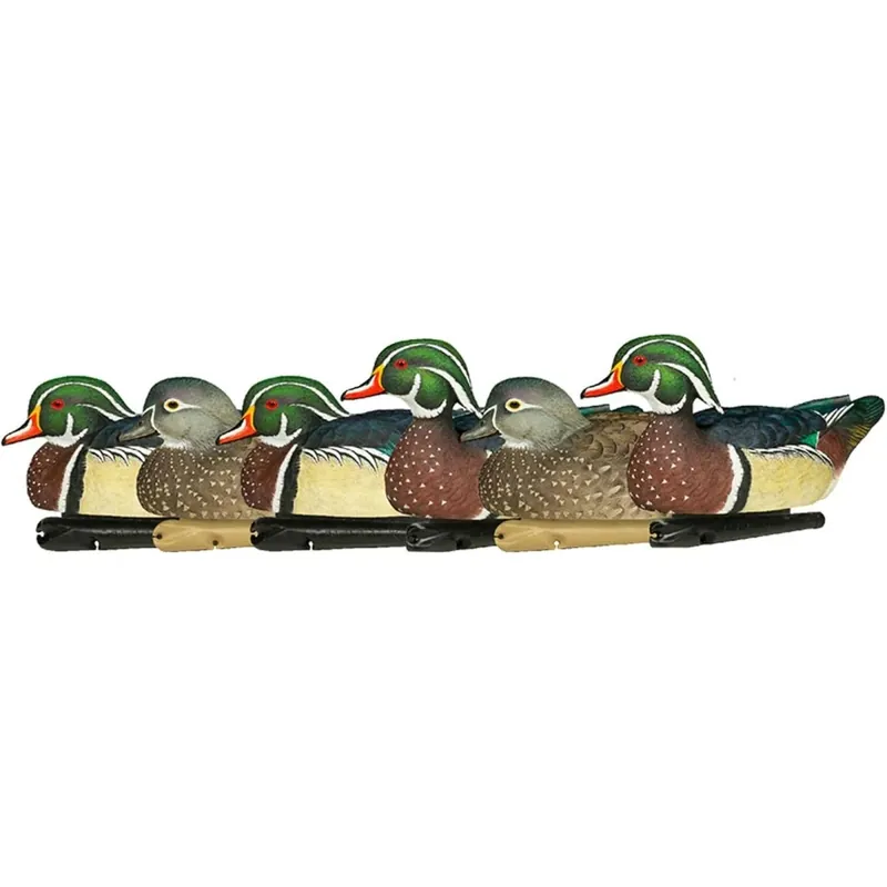 Op = Op Avian X Topflight Wood Ducks Set van 6 drijvende lokvogels
