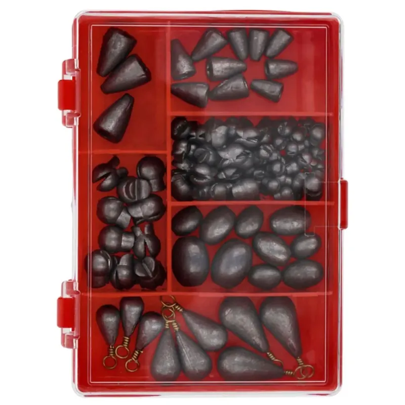 Beperkt Aanbod Assortiment Eagle Claw loodjes, 103 stuks
