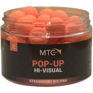 MTC Baits Strawberry Big Fish Pop-Ups Hi-Visual 12mm Koopje