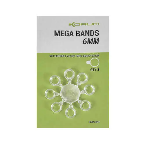 Korum Mega Bands 8mm (8pcs) Populair