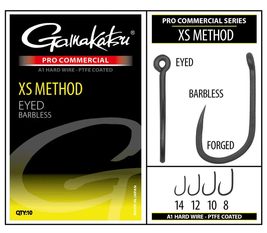 Direct Beschikbaar Gamakatsu Pro-C XS Method A1 PTFE BL Witvis Haak (10 stuks) 8