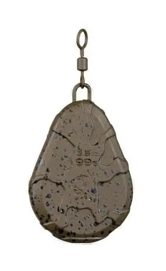 Nash Super Flat Pear Swivel Lead 43g Meest Verkocht