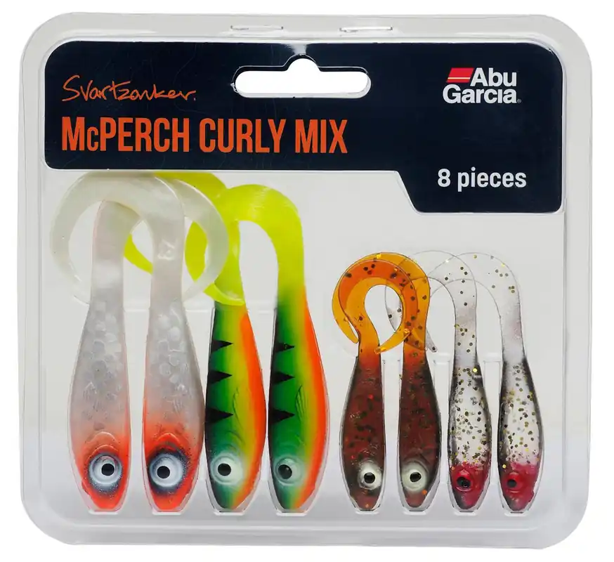 Abu Garcia Svartzonker McPerch Curly Mix (8 stuks) Gratis Retour