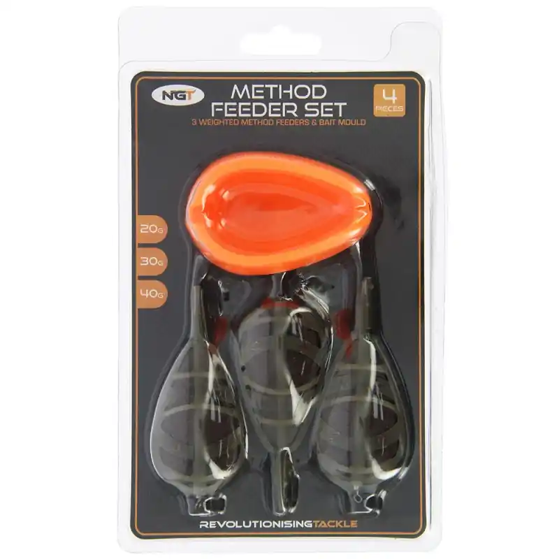 NGT Method Feeder Set 3+1 (20/30/40g) Bestseller