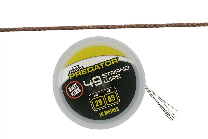Fox Rage Predator 49-Strand Coated Steel Wire 65lb/29kg (10m) Fabrieksprijs