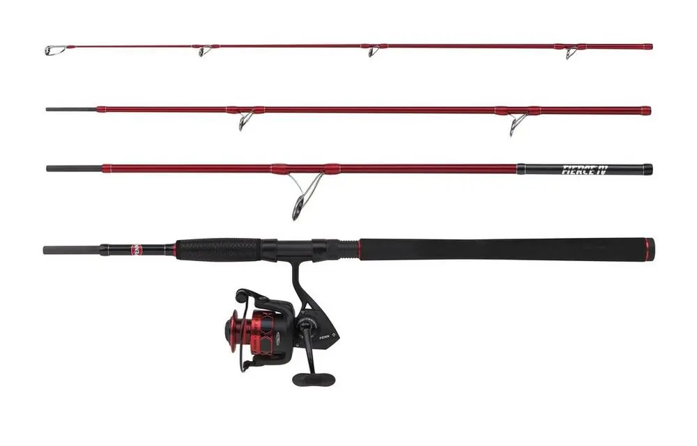 Beperkt Aanbod Penn Fierce IV Travel Combo Zeevis Spinhengel (4-delig) Boat 2.10m (20-30lb)