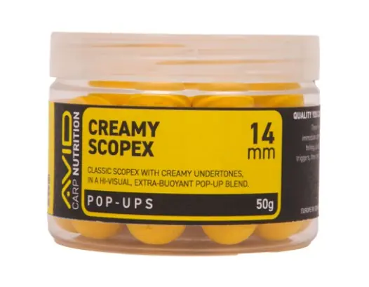 Koopje Avid Creamy Scopex Pop-Up Yellow 50g (14mm)