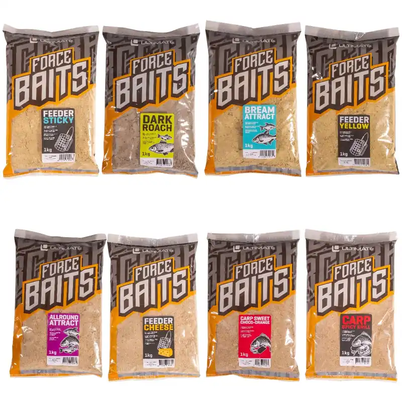 Ultimate Force Baits Groundbait Try-Out Pack (Totaal 8kg) Populair